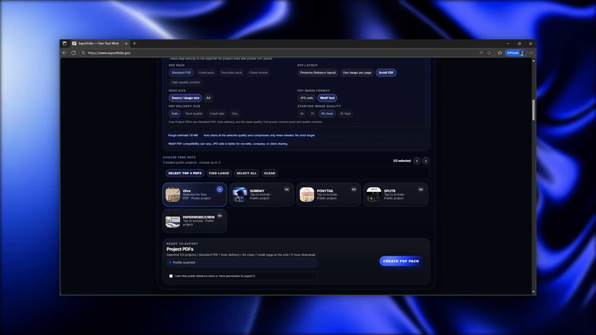ExportFolio image 1
