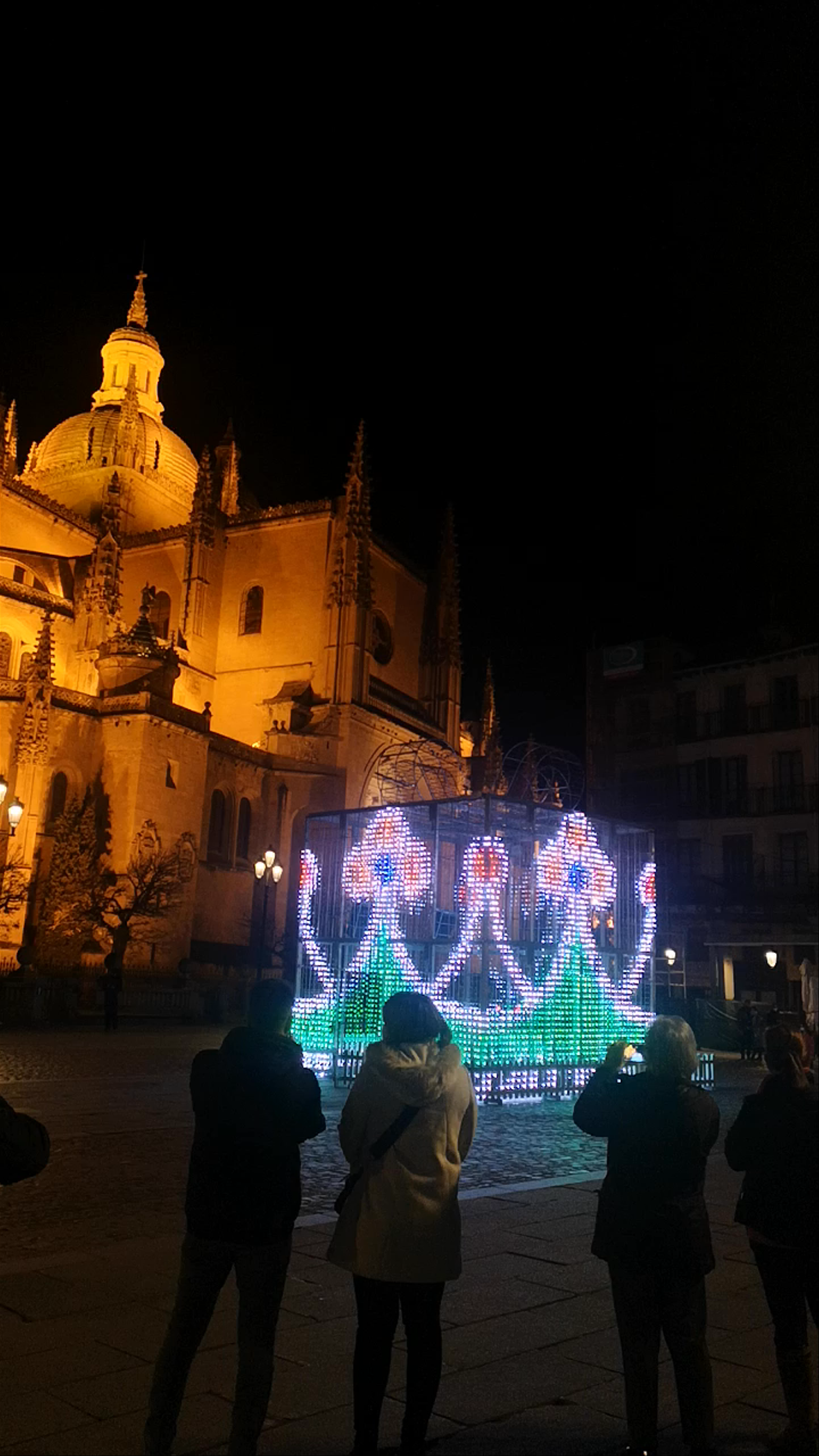 Nighttime Magic at Plaza Mayor, Segovia