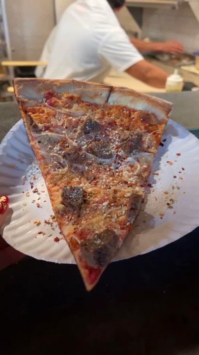 More Home Slice Pizza - Sausage pizza - Pizza Near Me - Austin, Texas