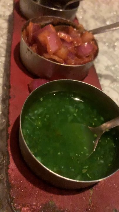 Passage To India - Choose your weapon of flavor.  Green one is so good - Indian Near Me - Naples, Florida