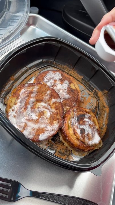 Brunch Cafe-Niles - The car was filled with the scent of Cinnamon Roll French Toast - Breakfast & Brunch Near Me - Niles, Illinois