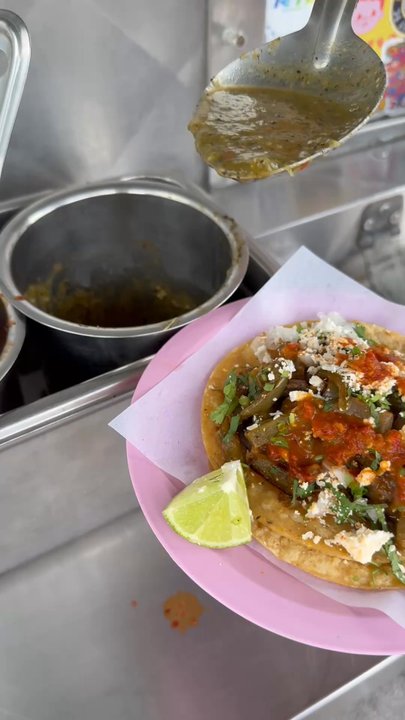 Paprika ATX - Taco De Nopalitos with the freshly made green and red salsa! - Tacos Near Me - Austin, Texas