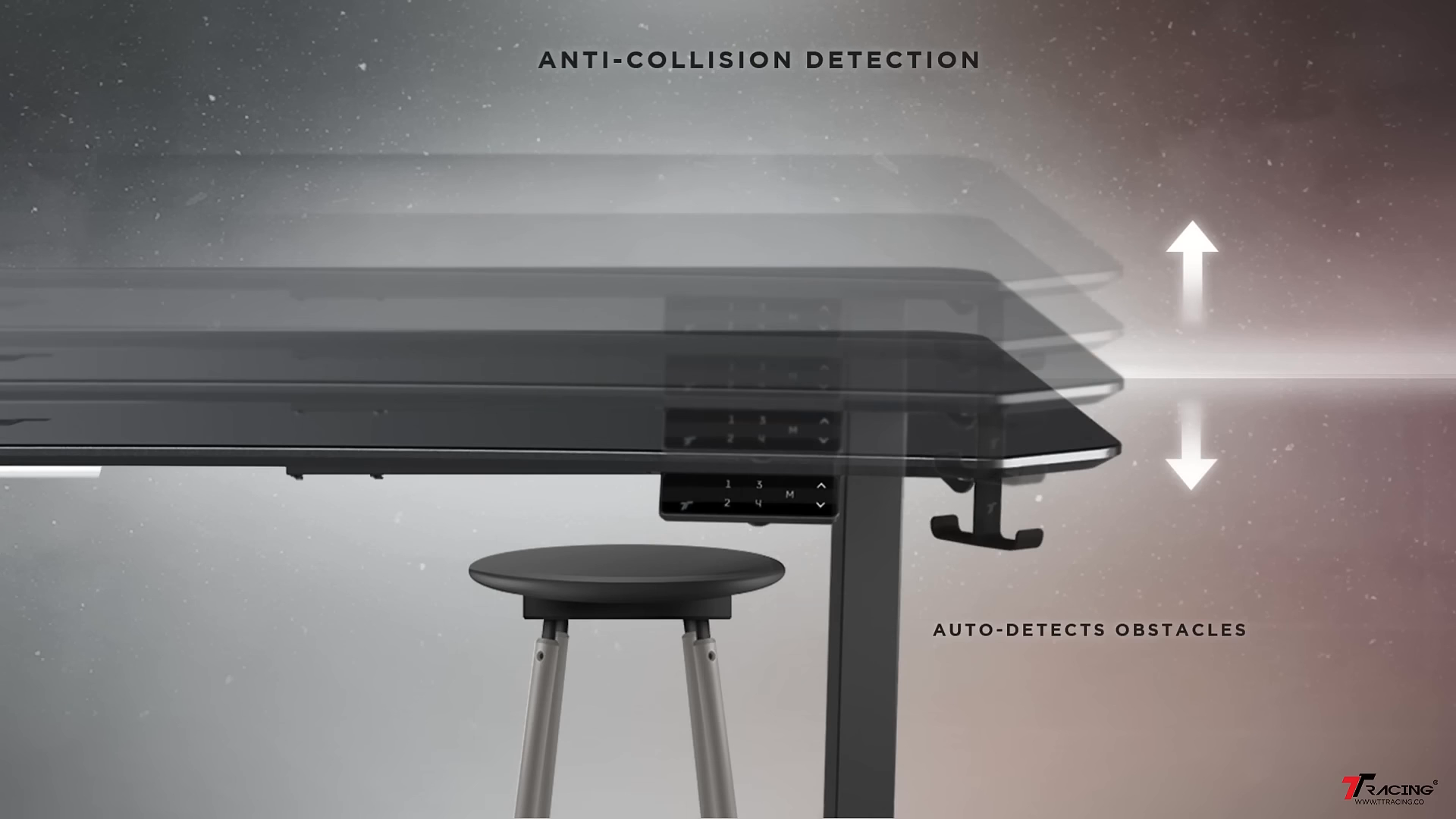 TTRacing Titus X Smart Desk - Howlite (4 Sizes)