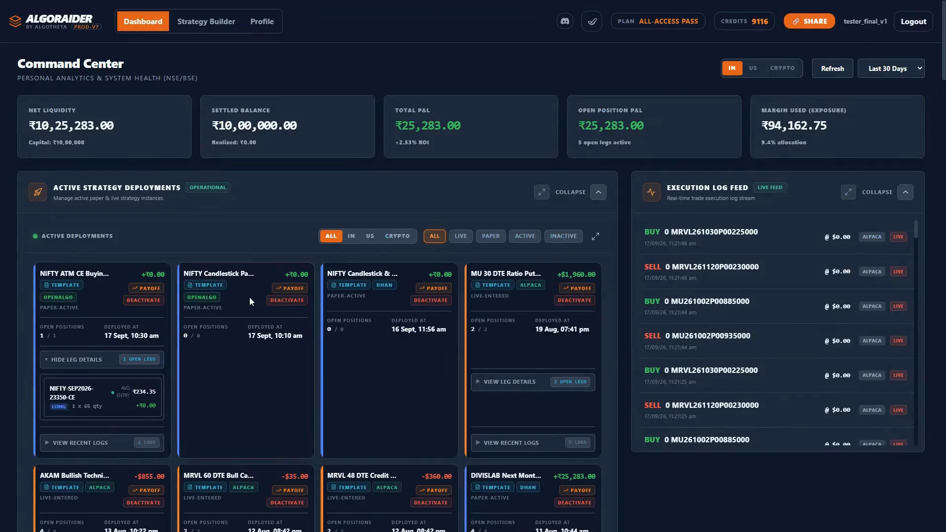 Algoraider - AI Quantitative Options Trading image 1
