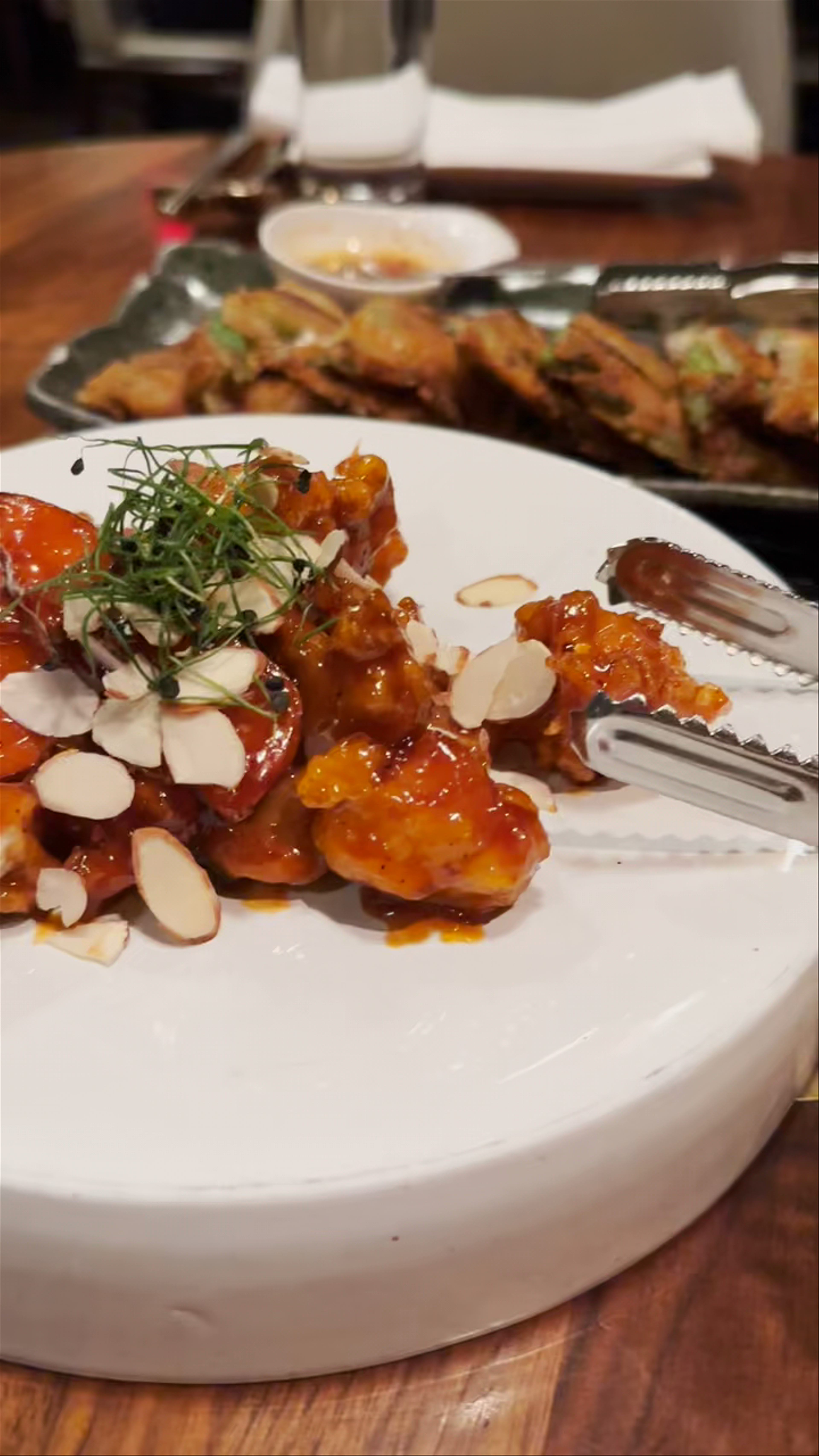 Delicious Korean-Style Fried Chicken and Pancakes at a Cozy New York Eatery