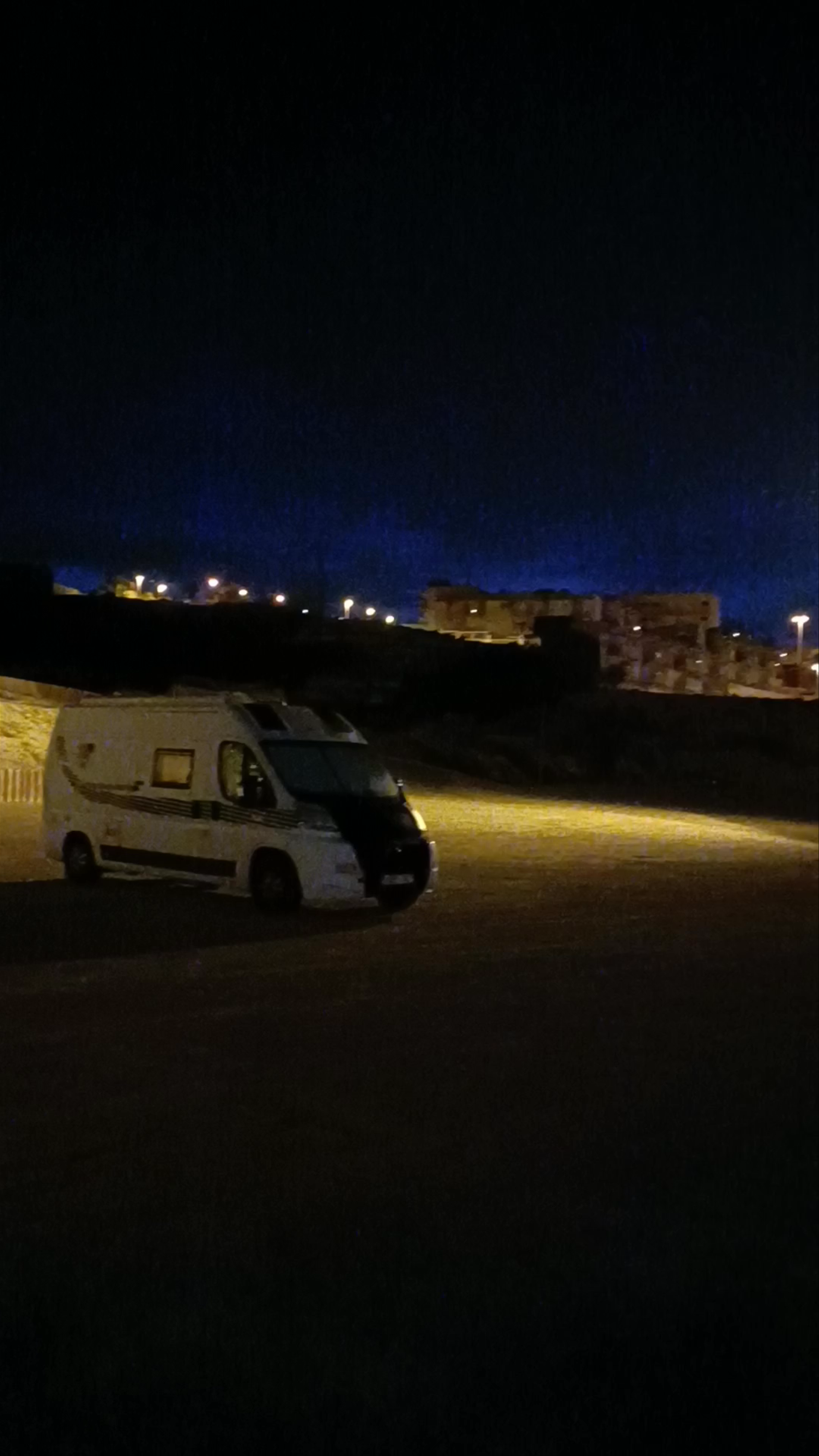 Las Gredas De Bolnuevo at Night: Enchanting Rock Formations Under Starry Skies