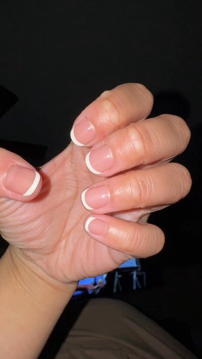 The Nails Corner - INCREDIBLE French tip nails. Love the short classic look - Nail Salons Near Me - Stockton, California