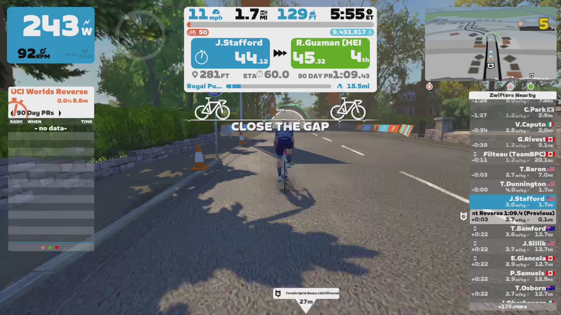 Zwift - Royal Pump Room 8 in Yorkshire