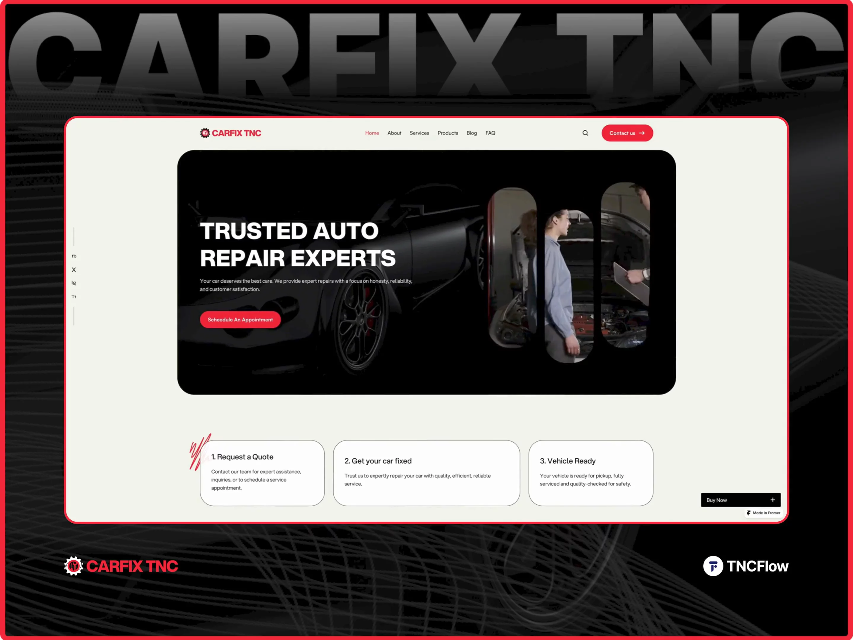 🎁 You liked it. So we made it FREE.From our last post, we saw how much you loved our template, so we're doing it again. CARFIX TNC is now free for a limited time. ⏳The Framer template built for car service centres, repair garages, workshops, mechanics, and automotive pros who want a website as sharp as their work.🔧 What's inside: 🚗 Automotive and car repair services, all in one place 🛒 Parts shop with checkout 📅 Booking enquiry route to turn visitors into appointments ❓ FAQ section to answer questions before customers ask 📝 CMS collections for services, repair offerings, and blog postsLess time under the hood of your website. More time under the hood of actual cars. 😉Don't wait. Free won't last. 🏁🔗 Grab CARFIX TNC FREE: https://framer.link/Rr3Gz7J