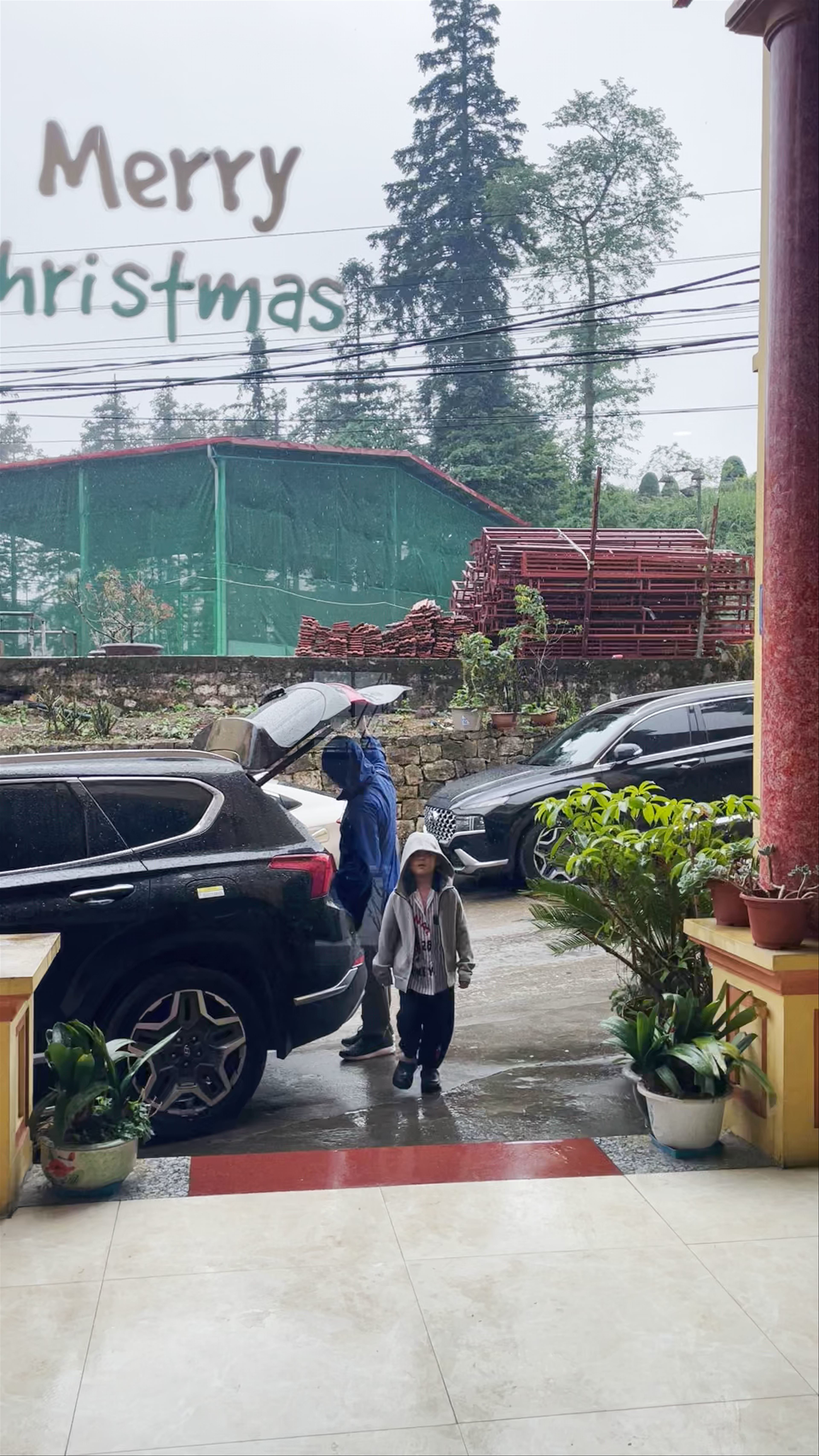 Rainy Day Moments at Sapa Paramount Hotel Lobby, Sa Pa, Vietnam