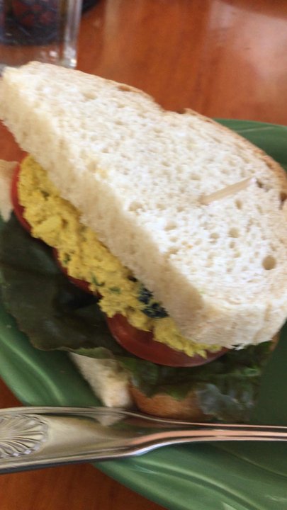 Soups & Such Cafe' - Yum. Curry tuna sandwich and today's soup special, tomato. - Sandwiches Near Me - Julian, California