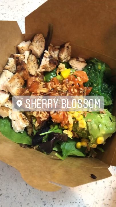 Sherry Blossom - POKE BOWL TO GO. Grilled chicken & Marinated Salmon - Hawaiian Near Me - Long Beach, New York
