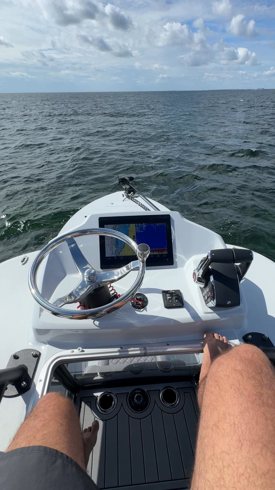 Best seat on the @orionboatworks 29CC!