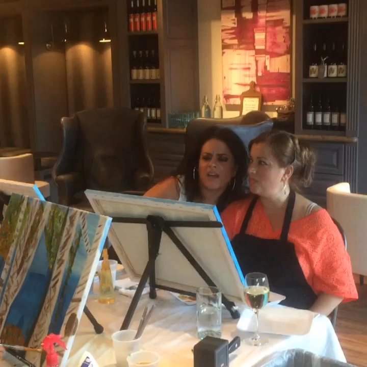 GaddaPaint - Painting with GaddaPaint and singing to journey at the Four Seasons Hotel WLV Ca - Art Classes Near Me