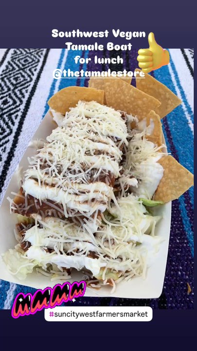 The Tamale Store - Southwest Vegan Tamale Boat at the Sun City West Farmers Market - Mexican Near Me - Phoenix, Arizona