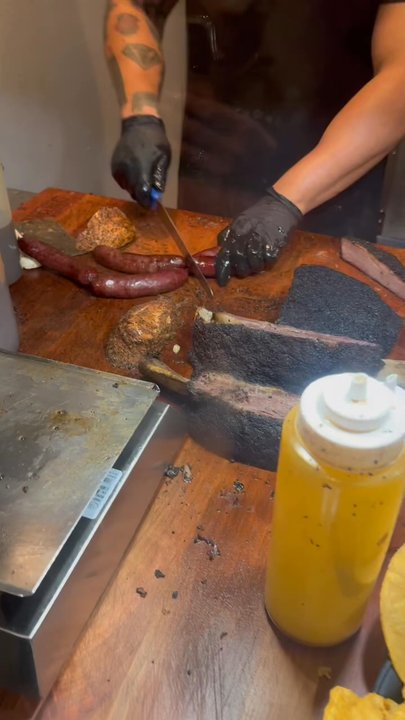 Hurtado Barbecue - BBQ being served - Barbeque Near Me - Arlington, Texas