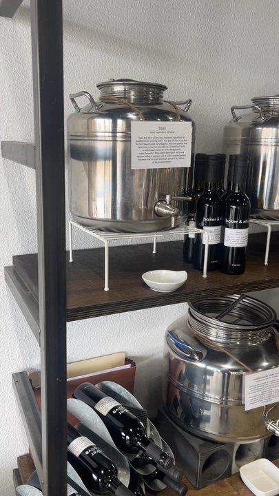 Baker & Olive - They have everything so neatly organized, white and dark balsamic tables and an entire Infused oil wall! - Cheese Shops Near Me - Encinitas, California