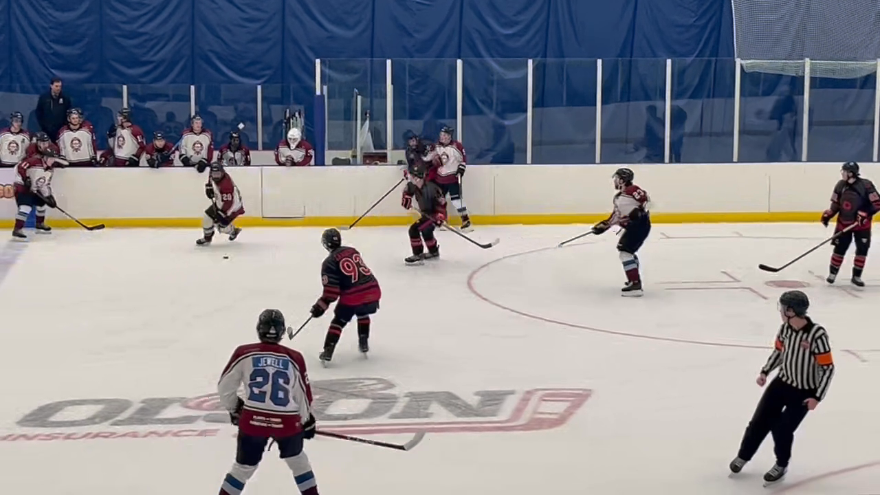 2025 Chicago Showcase #23 Gianni Annicchiarico Goal from side Minnesota Squatch beige maroon jersey