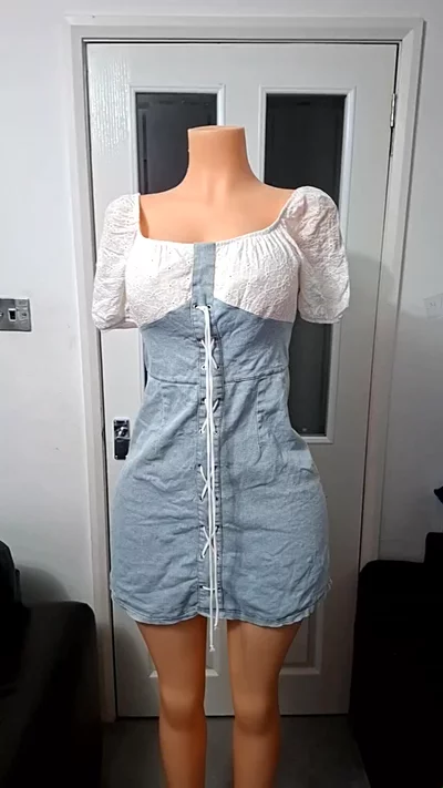 Two-Tone Denim Two-Piece image 1