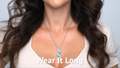 Tryst Larimar Necklace with white sapphire