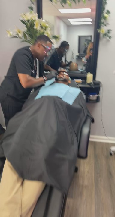 Exotic Enhancements - Teeth whitening in session - Teeth Whitening Near Me - Irmo, South Carolina