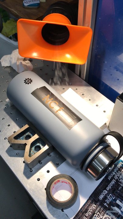 Etched Media - Doing a test sample to ensure proper placement - Signmaking Near Me - San Jose, California