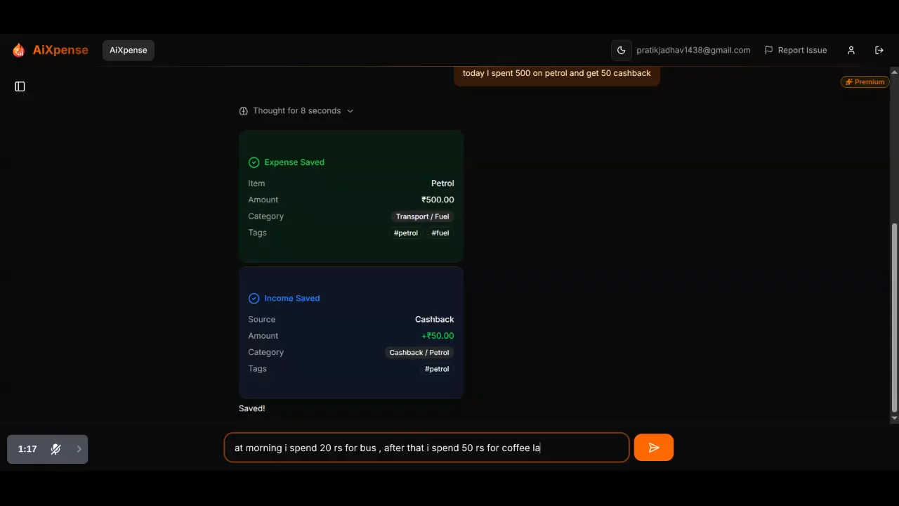 AiXpense - AI Expense Tracker image 1
