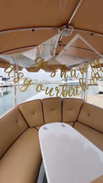 Bae Boats - Decorated the boat with a banner! - Boat Charters Near Me - Alameda, California
