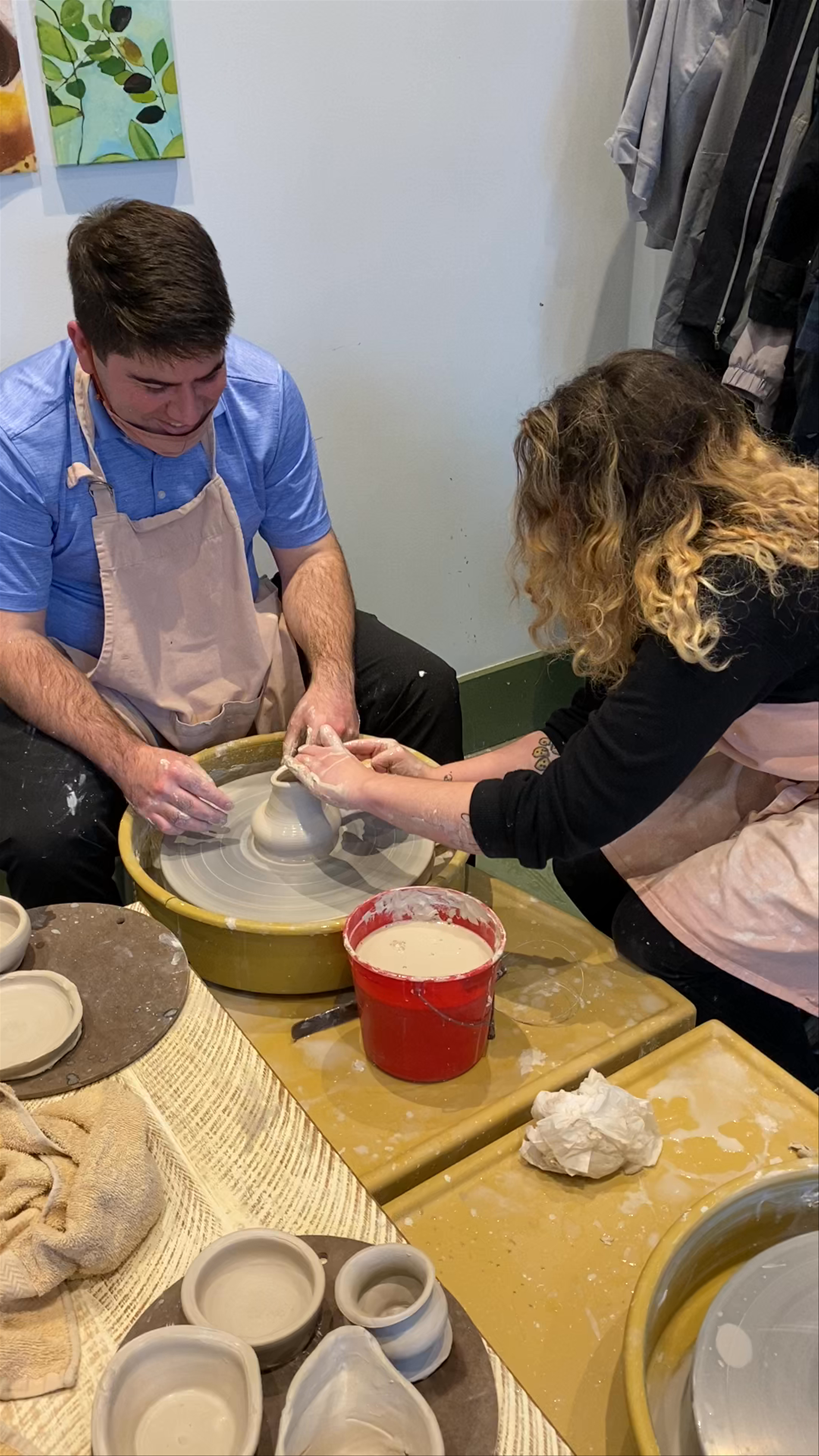 Pottery class at Blackberry Mountain