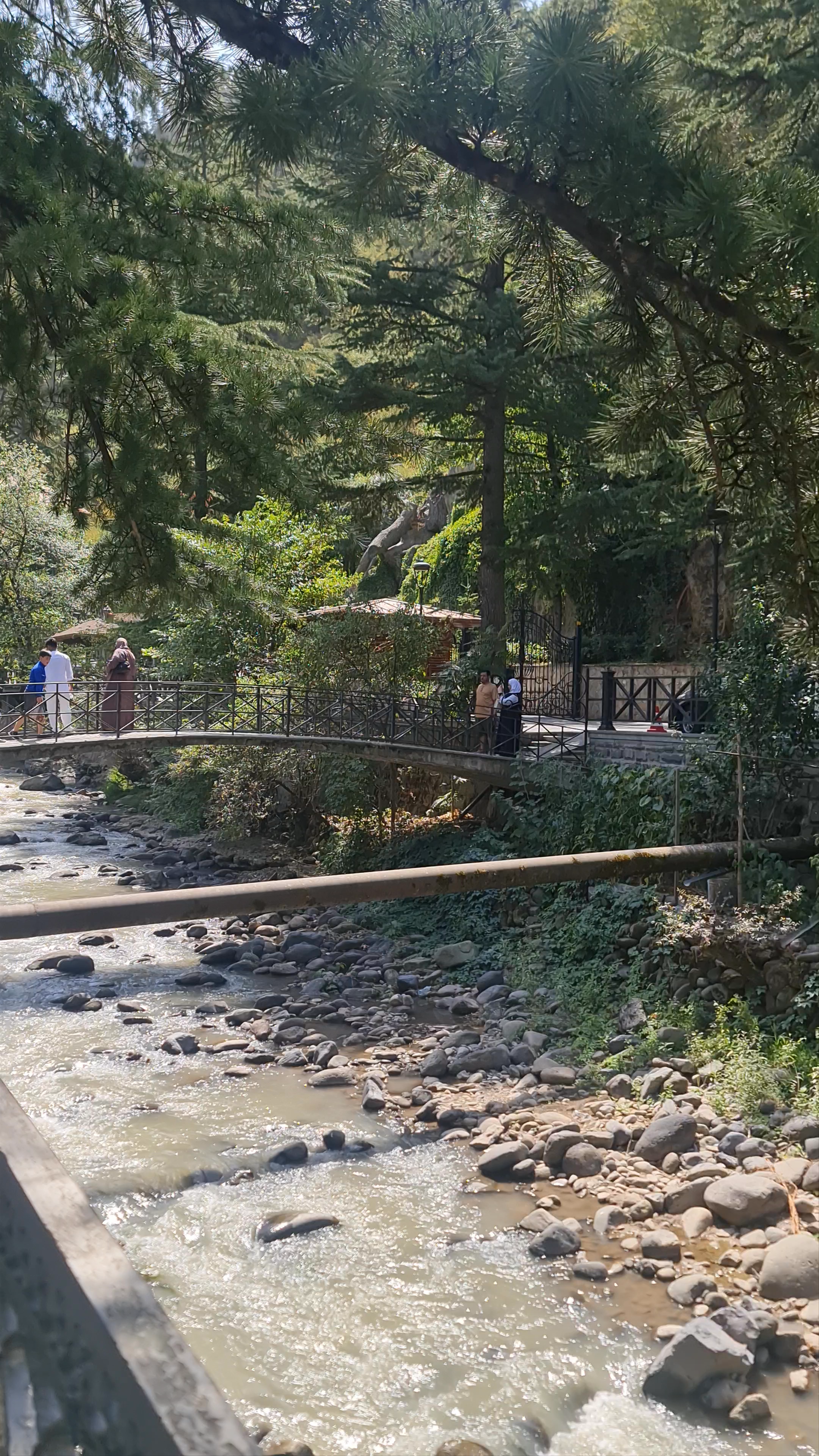 Serene Riverside Stroll at Crowne Plaza Borjomi, Georgia