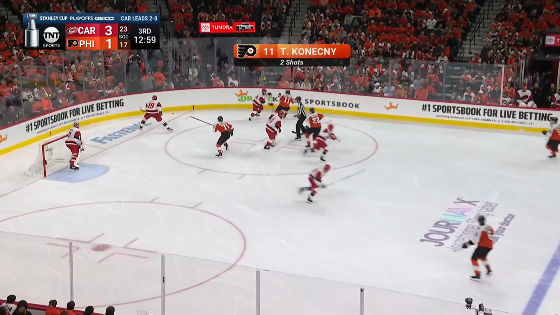 Ehlers Breakaway Dagger Puts Hurricanes Up 4-1 in Game 3 · May 7, 2026