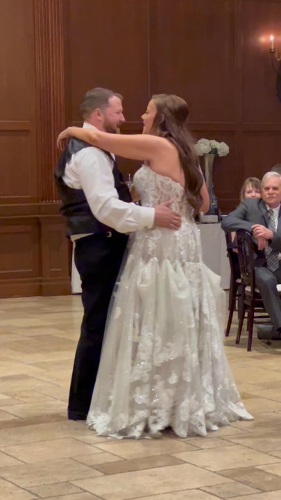 Villa Siena - Aspen making sure my dress was perfect for our first dance! - Venues & Event Spaces Near Me - Gilbert, Arizona