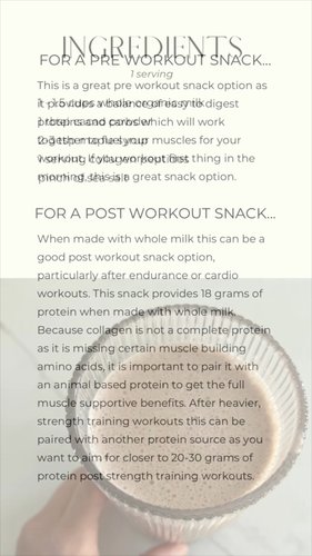 Staple Recipe | Pre or Post Workout Chocolate Milk