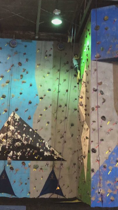 Dyno-Rock Climbing Center - Spider-Man in training - Rock Climbing Near Me - Arlington, Texas