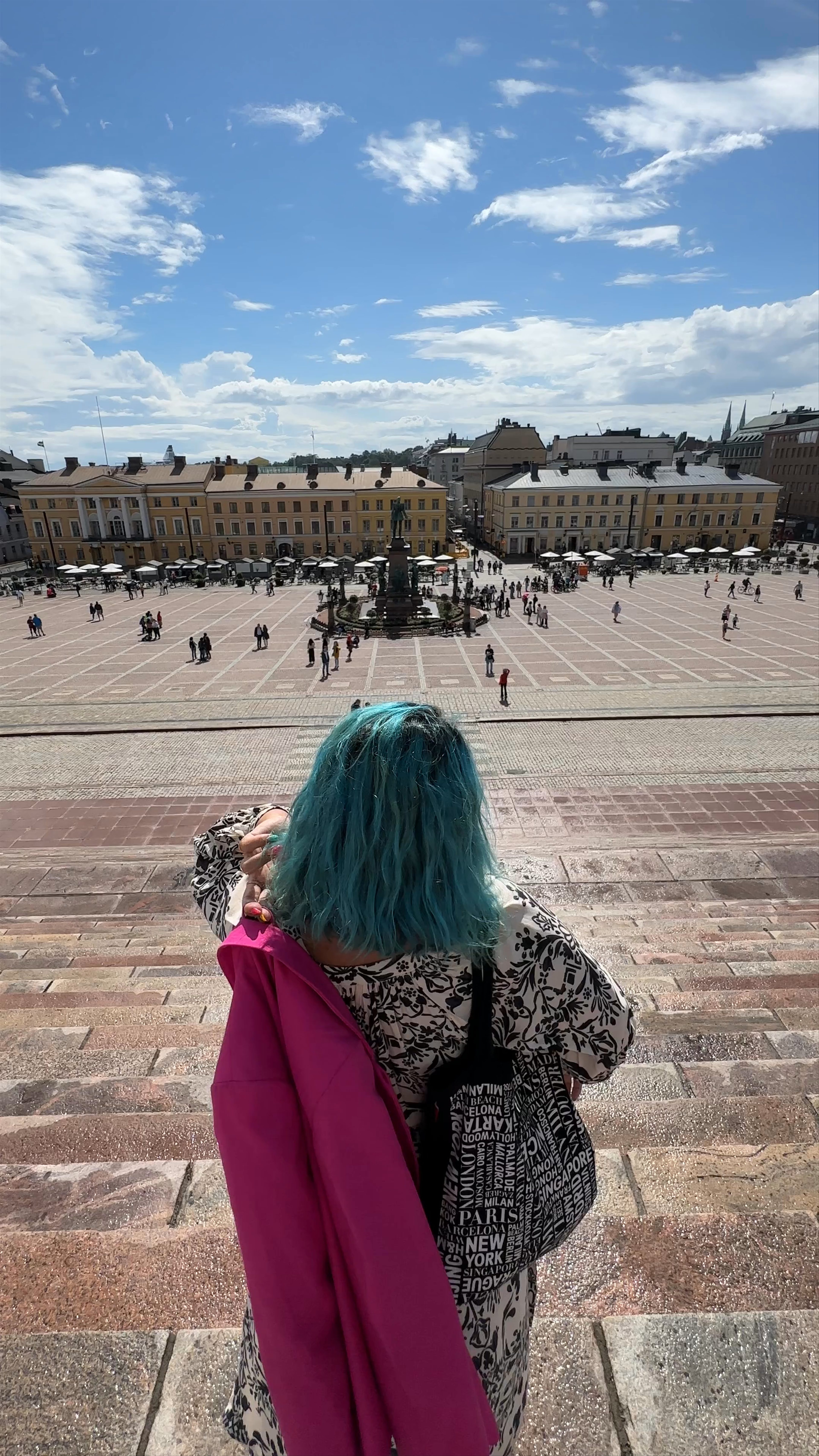 Strolling Down Senate Square: A Bright Day in Helsinki