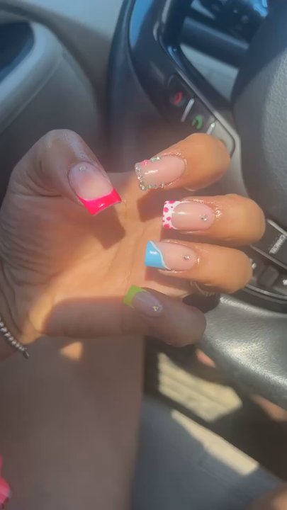Luxury Nails Lounge - Full set with glam - Nail Salons Near Me - Manhattan, Kansas