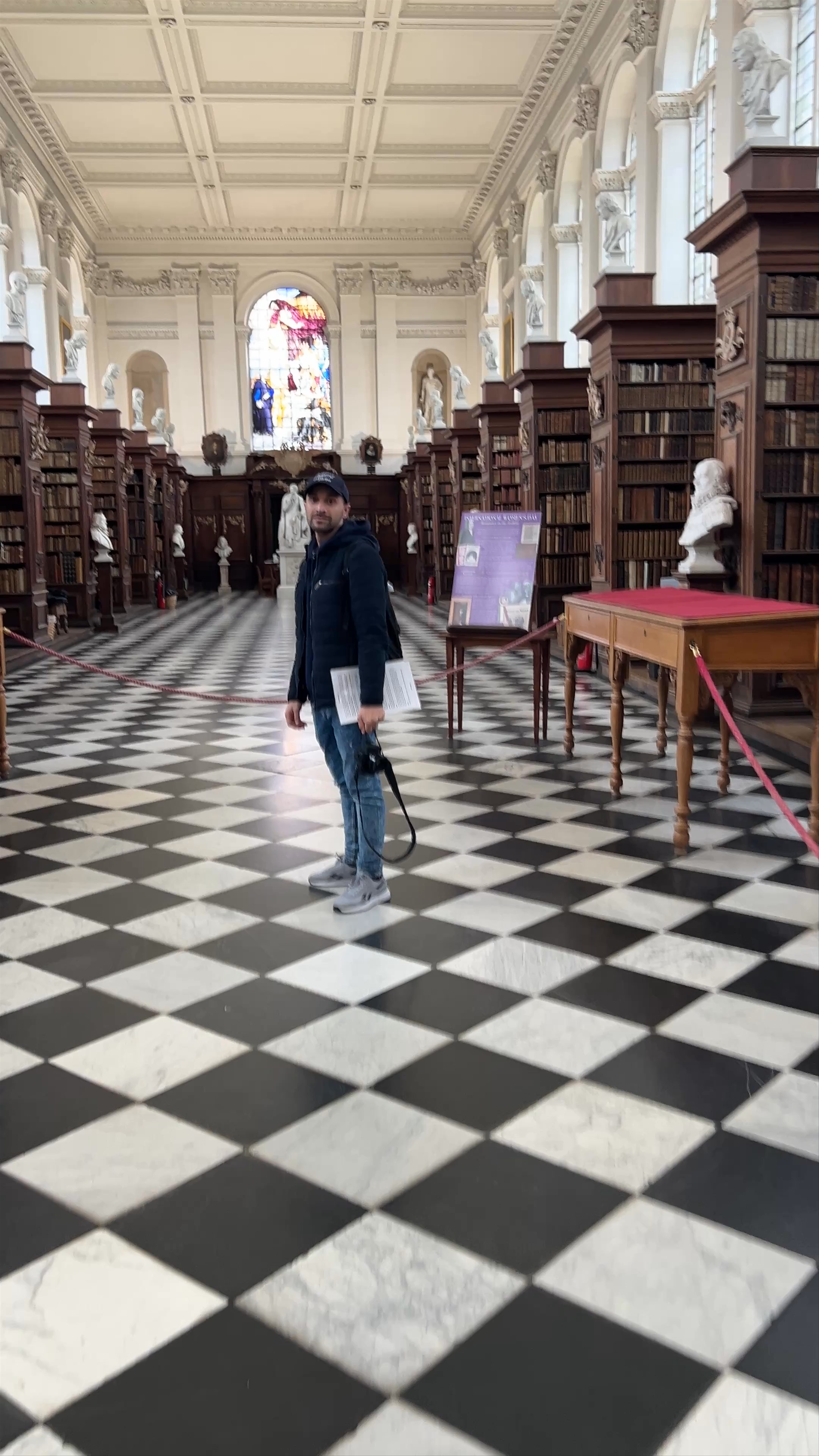 Exploring the Majestic Wren Library at Trinity Street, Cambridge