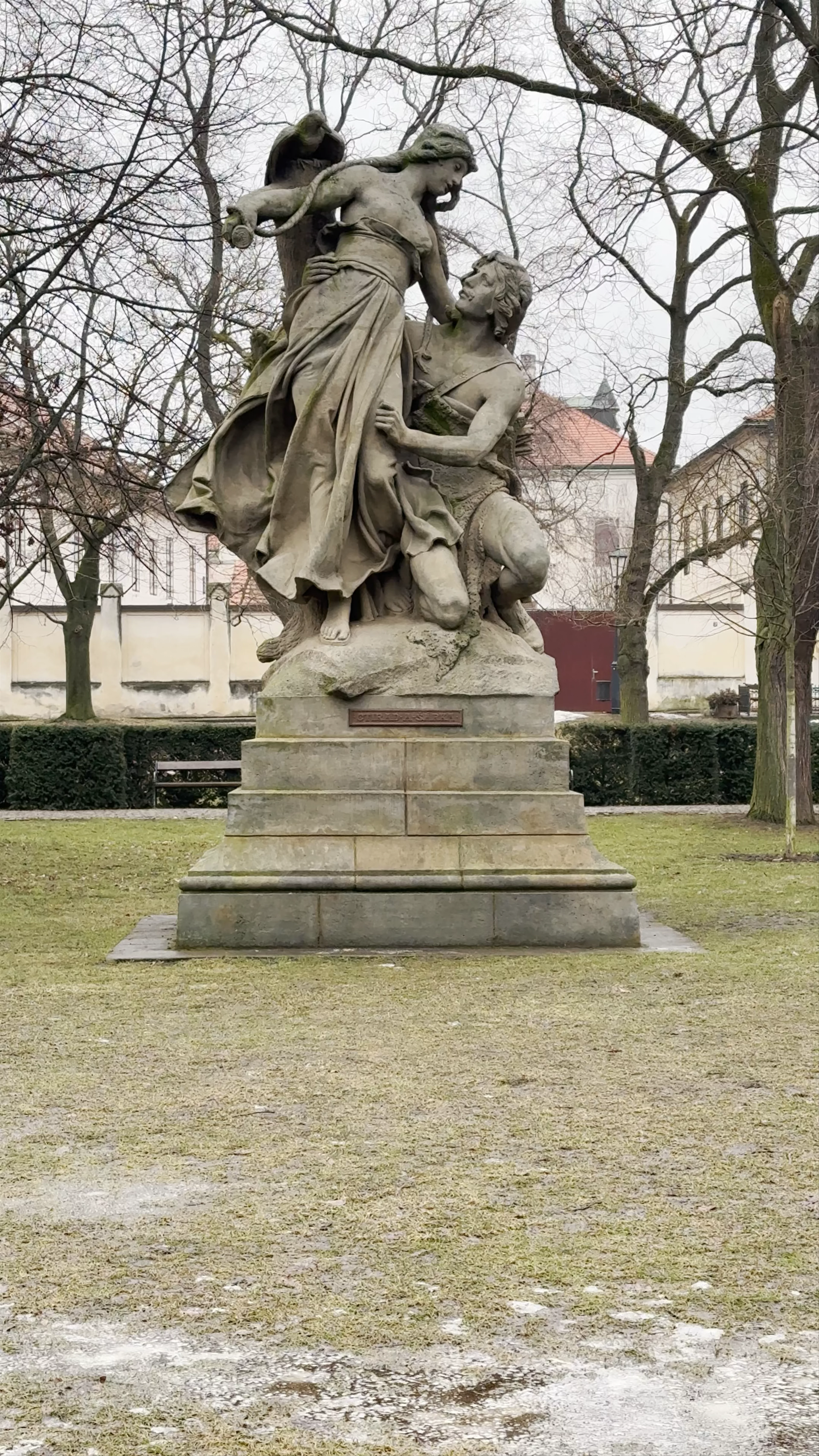 Sousoší Ctirada a Šárky, Vyšehradské sady, Prague 2-Vyšehrad