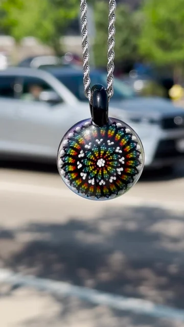 Preview pic of Steve H • Rainbow Mandala Pendant