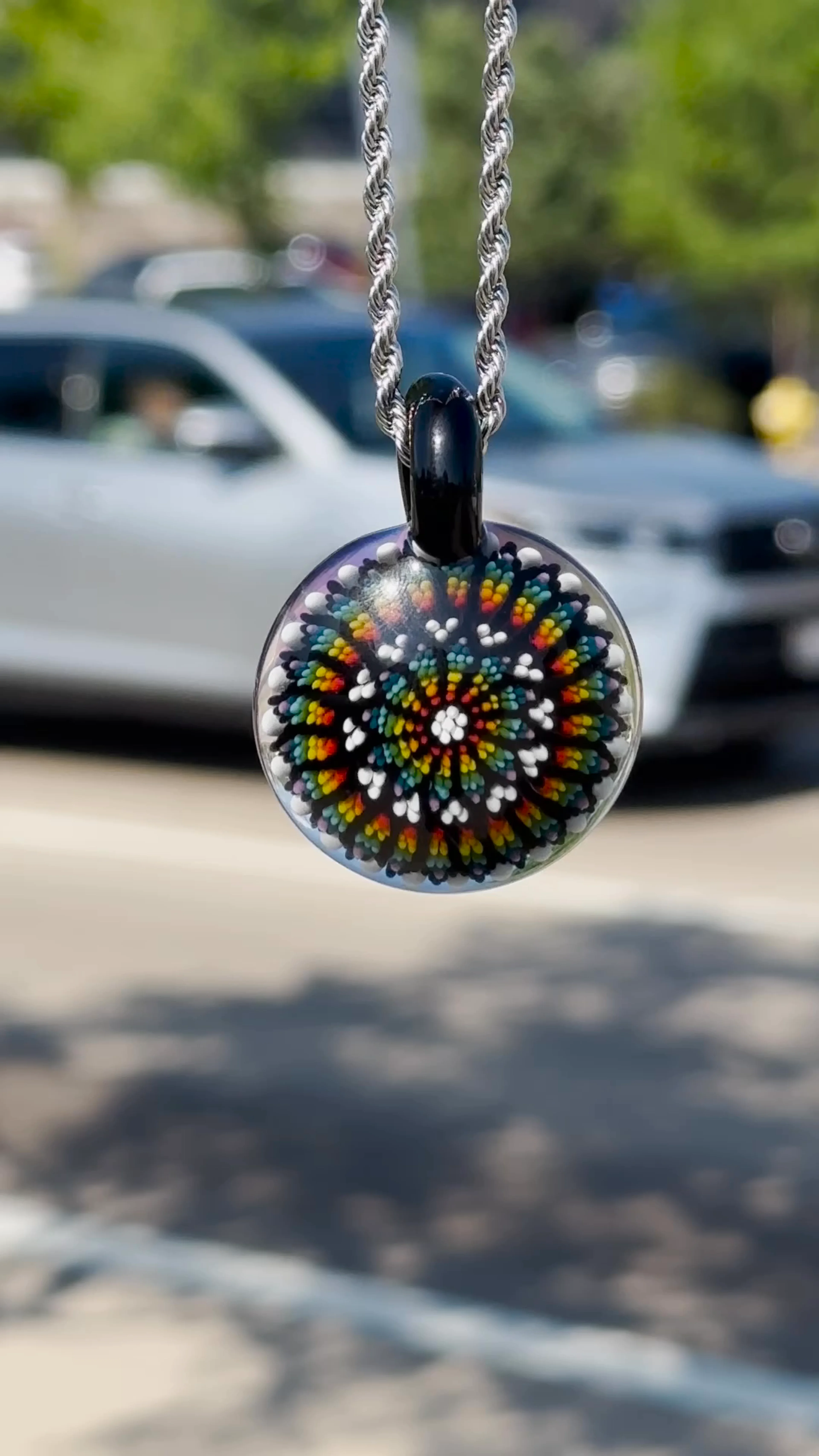 Preview pic of Steve H • Rainbow Mandala Pendant