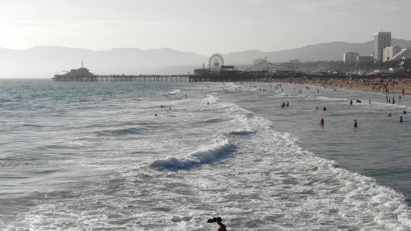 Santa Monica Beach poster