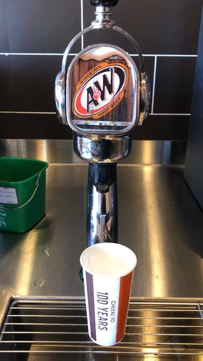 A&W Restaurant - The root beer tap was very satisfying - Fast Food Near Me - Saint Charles, Missouri