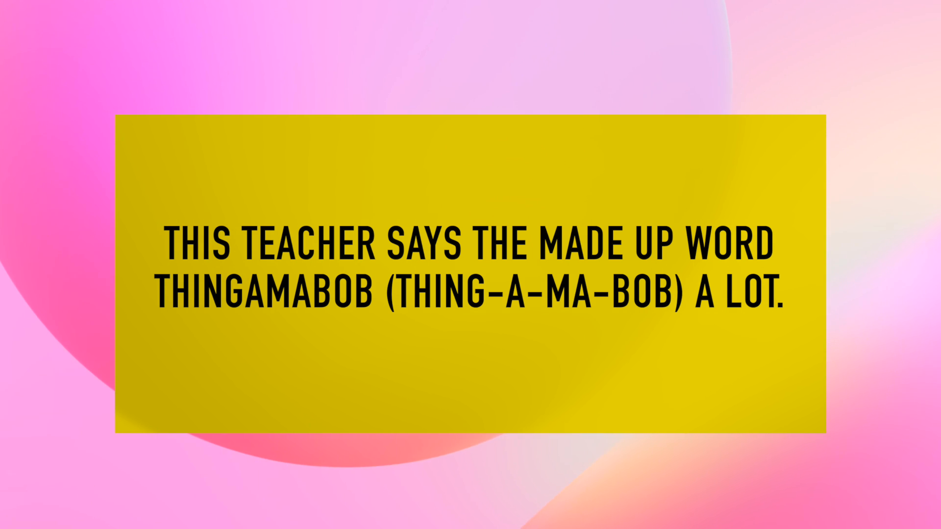 Mystery Teacher Reveal