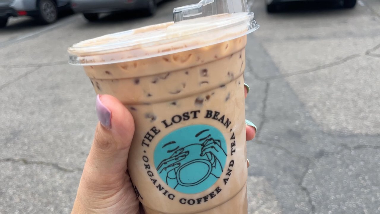 Lost Bean Organic Coffee Tea - Banana latte. Very faint banana - Coffee & Tea Near Me - Tustin, California