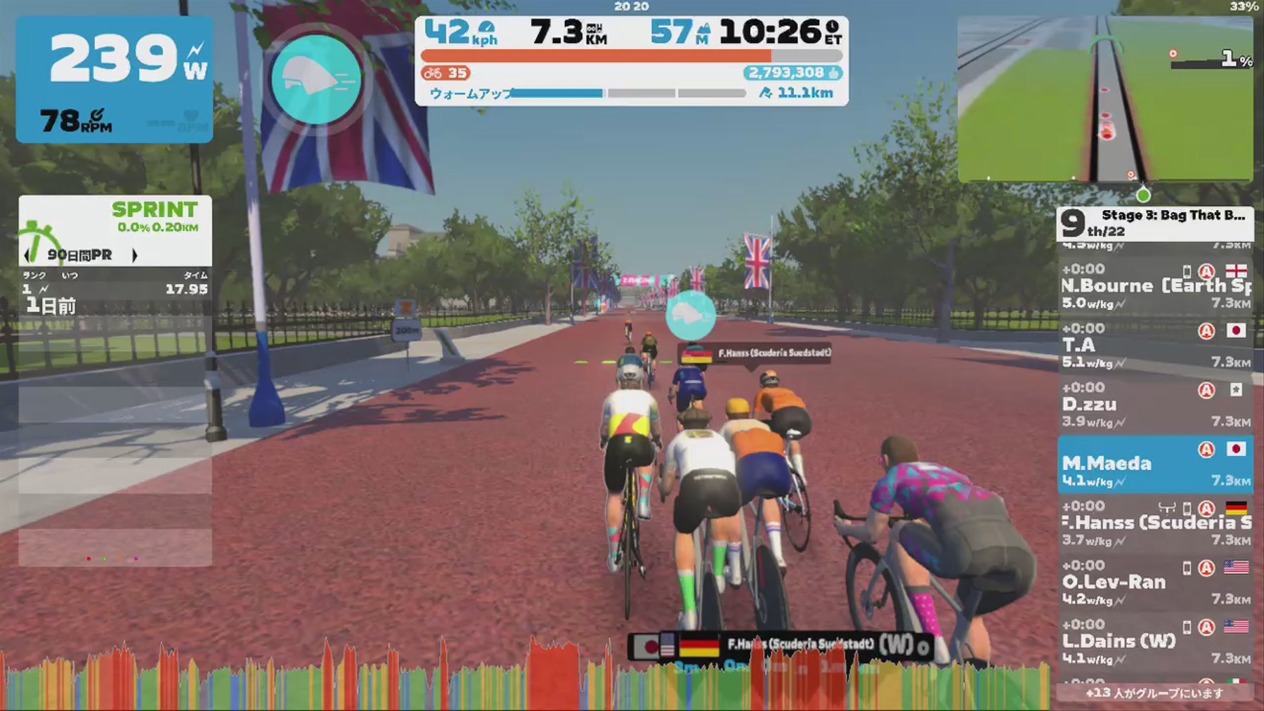Zwift - Race: Stage 3: Bag That Badge - London Classique Reverse (A) on Classique Reverse in London