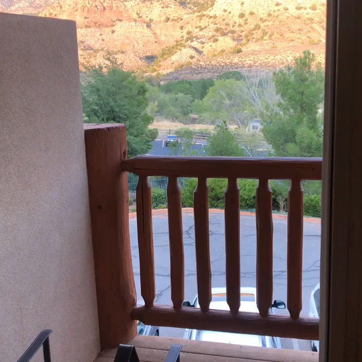 Majestic View Lodge - Our view from room 222 - Hotels Near Me - Springdale, Utah