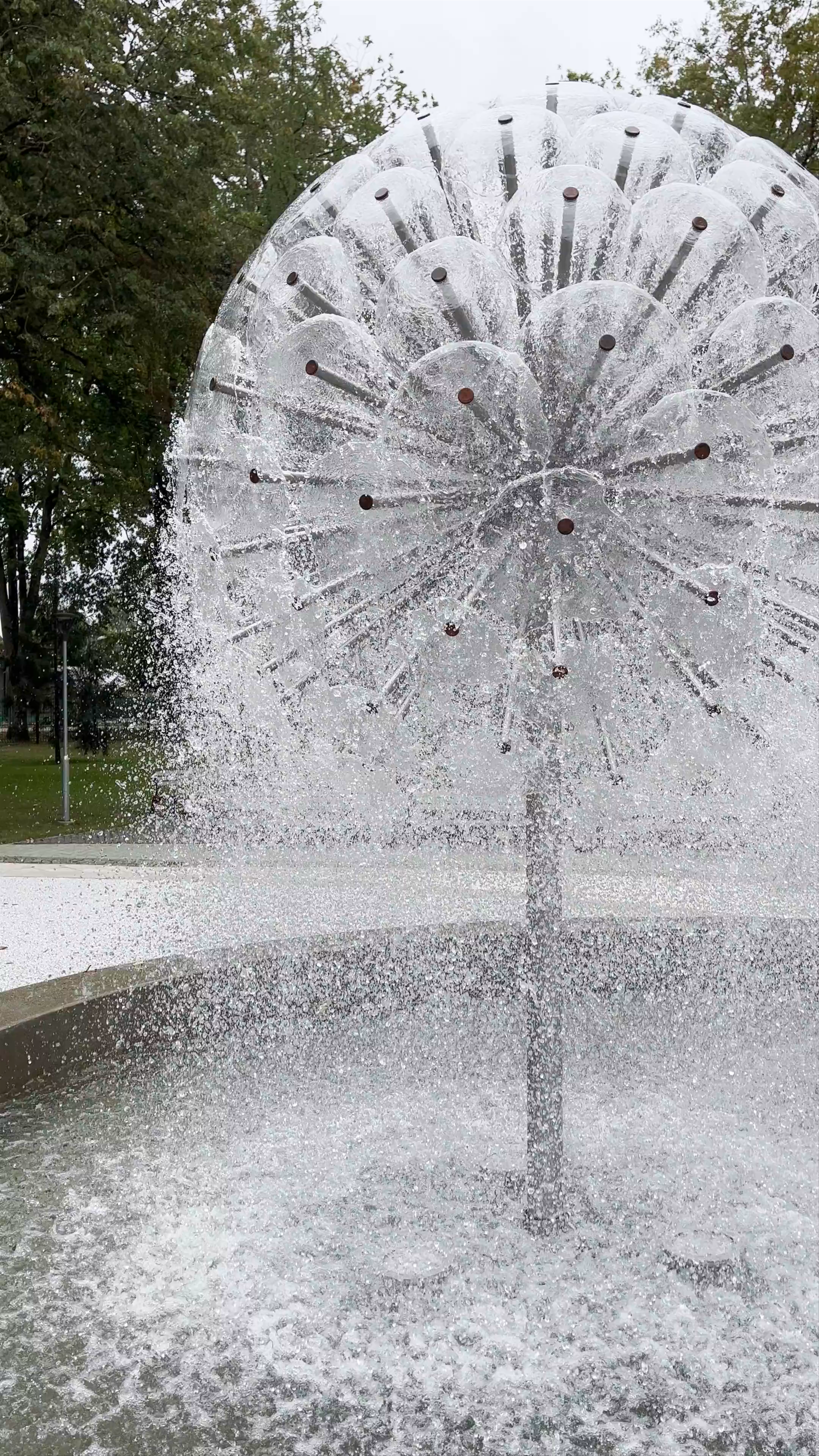 Strūklaka "Pieneņpūka" Fountain in Jēkabpils, Latvia