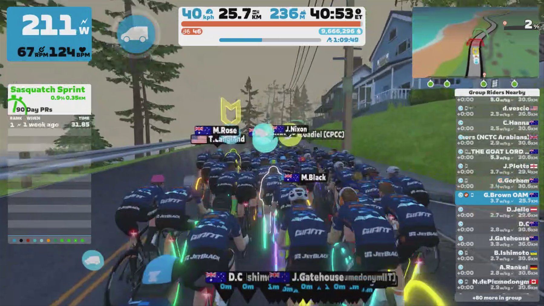 Zwift - Group Ride: AHDR FAB Rolls p/b JetBlack (C) on Zwift Games 2024 Epic in Watopia