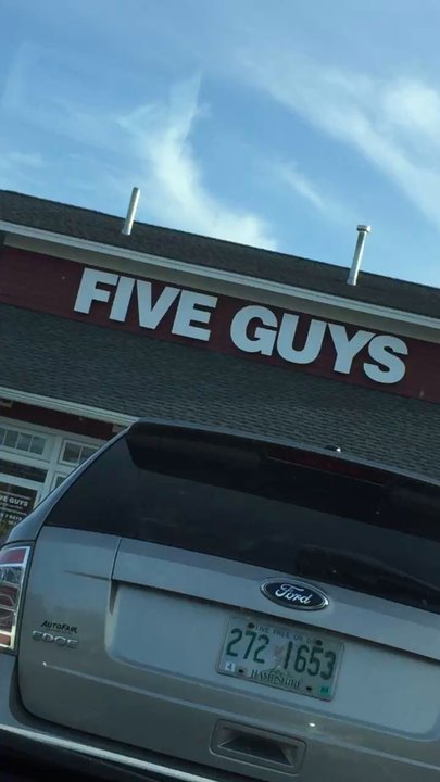Five Guys - Yeah! Been looking forward to this!! - Burgers Near Me - Portsmouth, New Hampshire