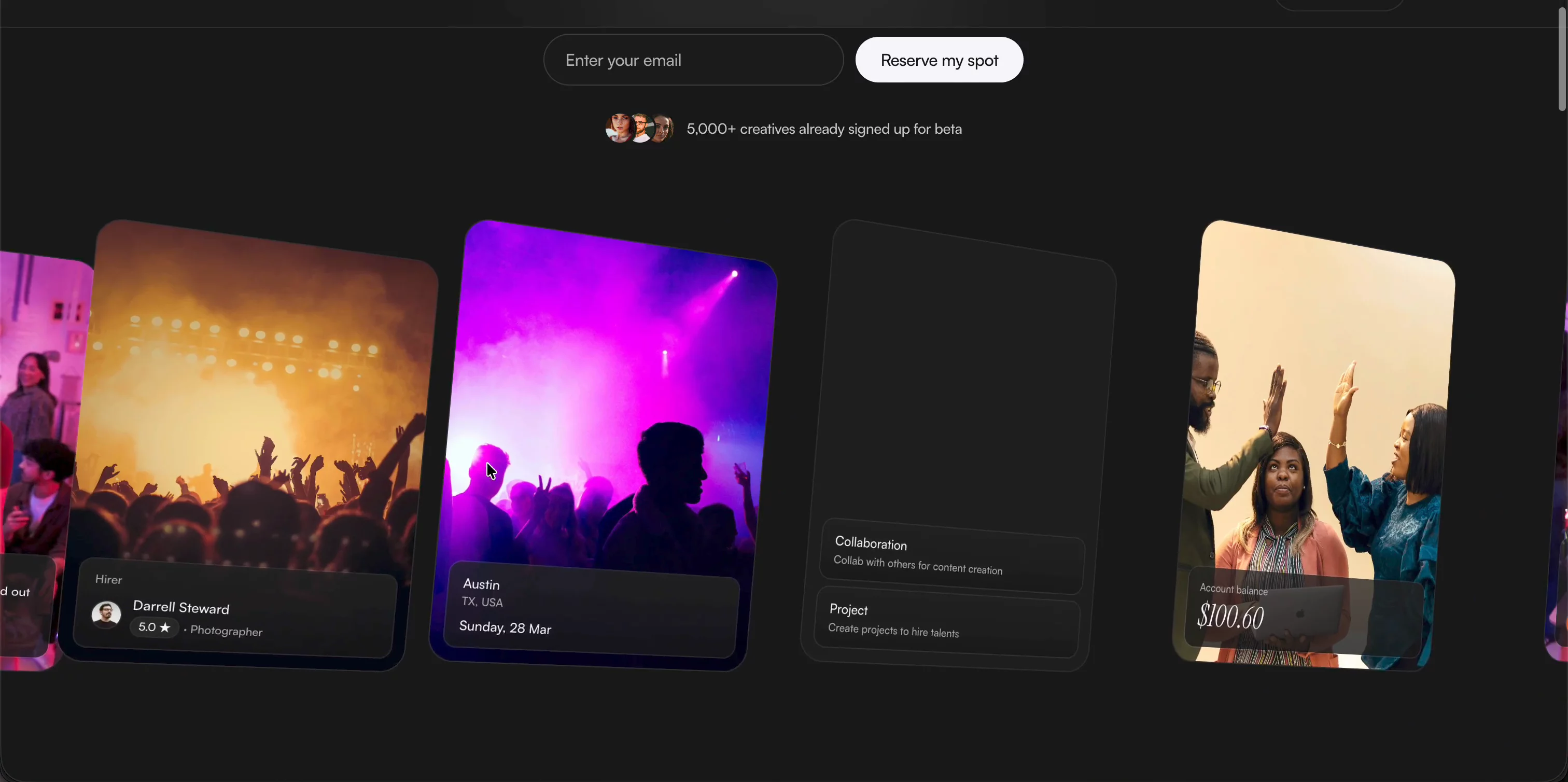 Meetsy homepage!